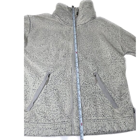 The North Face fleece sherpa full zip jacket women medium vintage grey - Picture 6 of 12